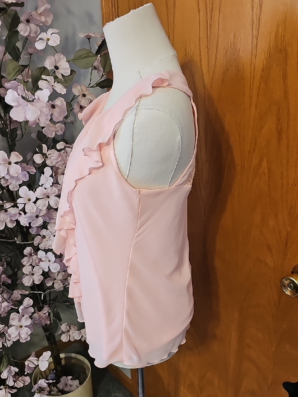 A.byer Light Pink Chiffon Tank Top - Picture 4 of 7